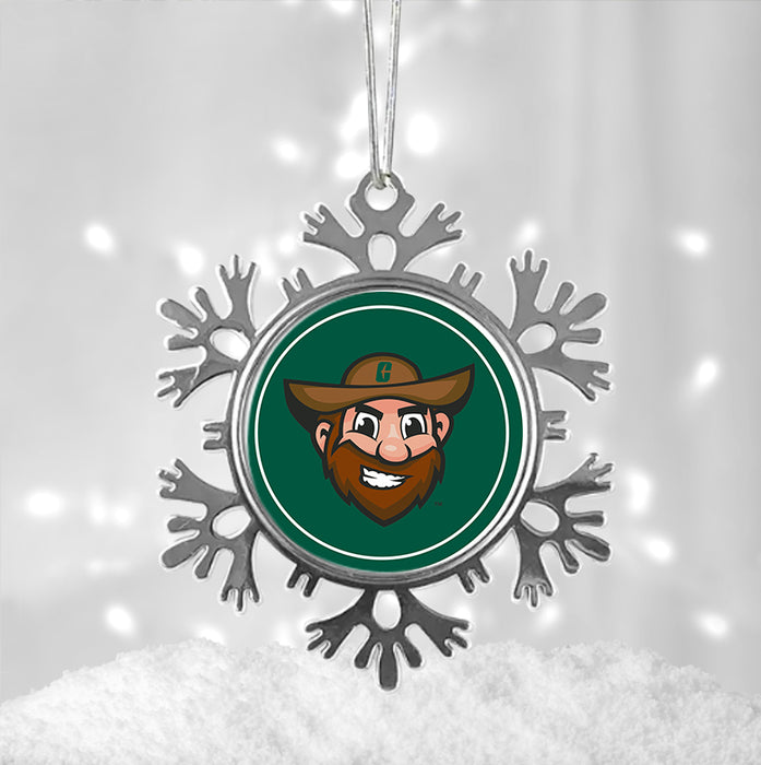 University of North Carolina at Charlotte Christmas Ornament - Snowflake Metal