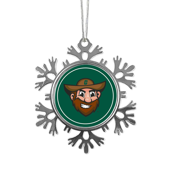 University of North Carolina at Charlotte Christmas Ornament - Snowflake Metal