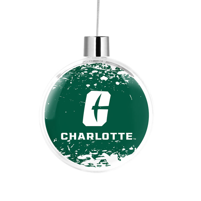 University of North Carolina at Charlotte Christmas Ornament Flat Round