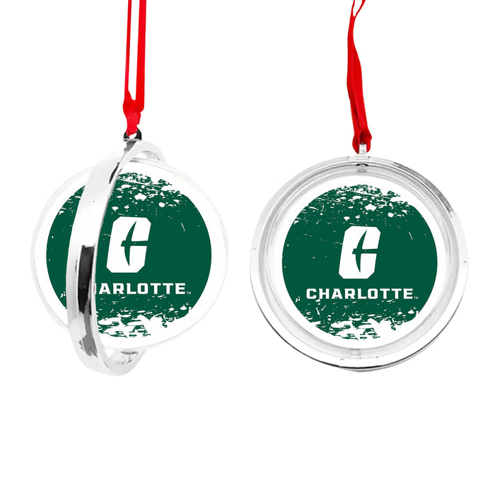 University of North Carolina at Charlotte Christmas Reversible Flat Round Ornament