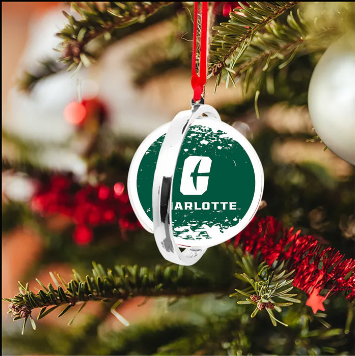 University of North Carolina at Charlotte Christmas Reversible Flat Round Ornament