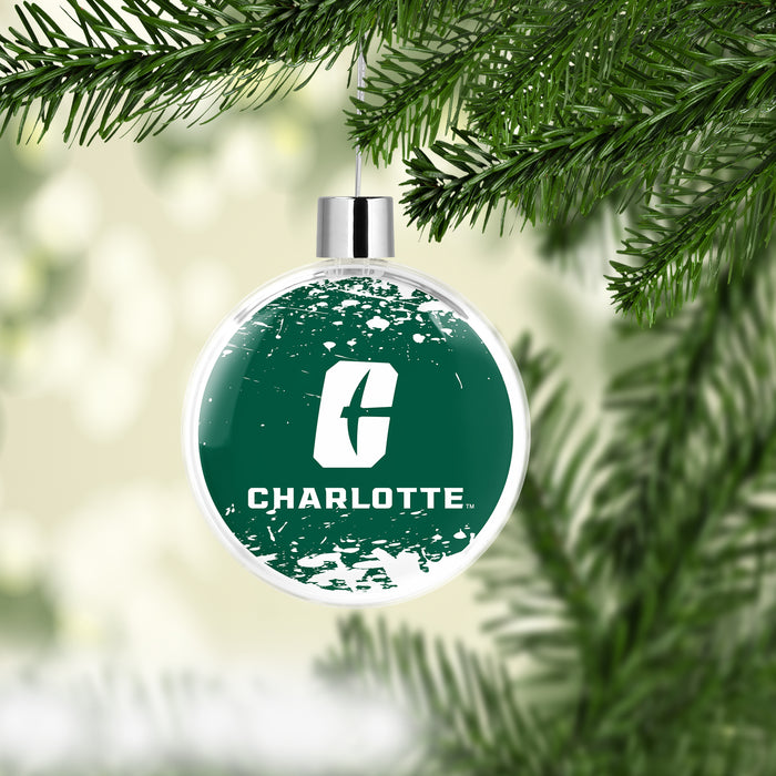 University of North Carolina at Charlotte Christmas Ornament Flat Round