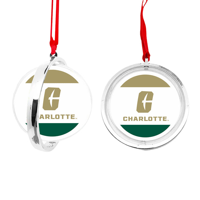 University of North Carolina at Charlotte Christmas Reversible Flat Round Ornament