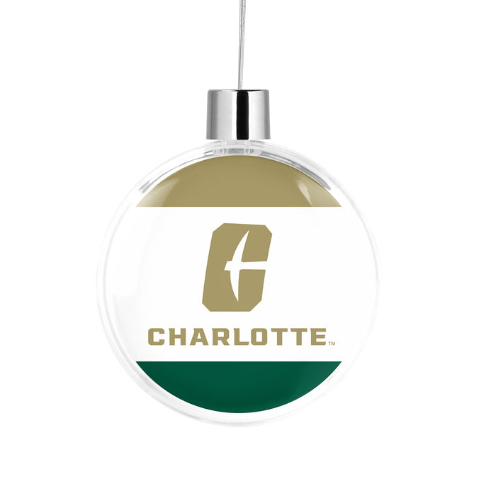 University of North Carolina at Charlotte Christmas Ornament Flat Round