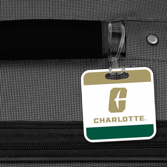 University of North Carolina at Charlotte Luggage Bag Tag (square)