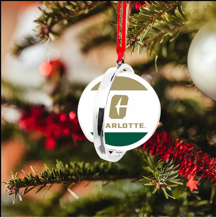 University of North Carolina at Charlotte Christmas Reversible Flat Round Ornament
