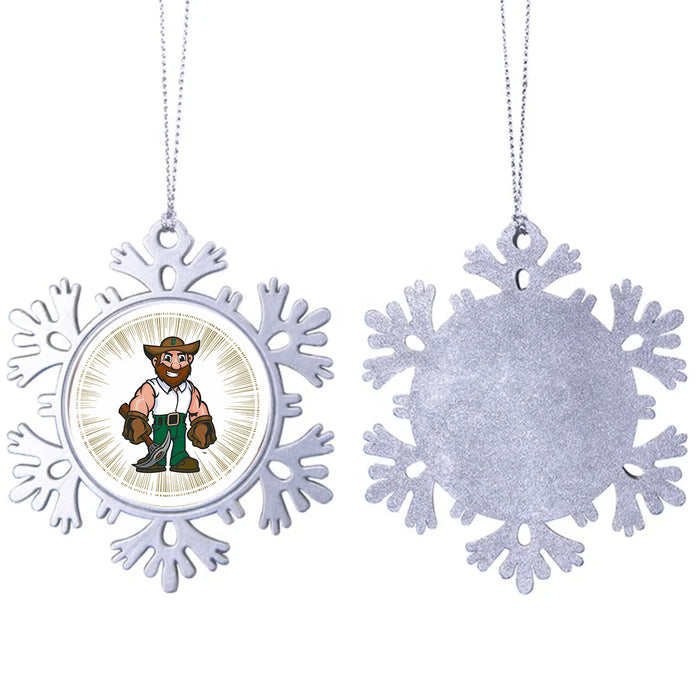 University of North Carolina at Charlotte Christmas Ornament - Snowflake Metal