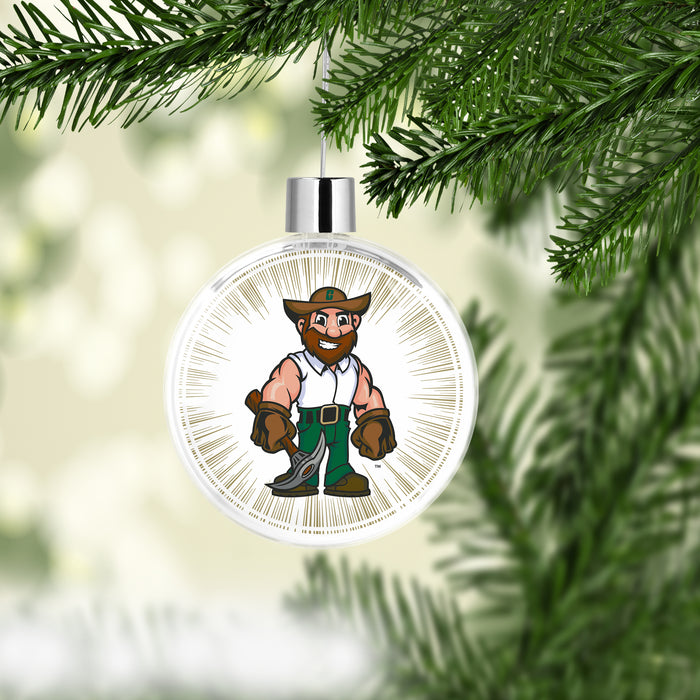 University of North Carolina at Charlotte Christmas Ornament Flat Round