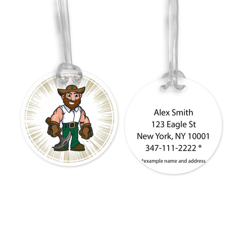 University of North Carolina at Charlotte Luggage Bag Tag (round)