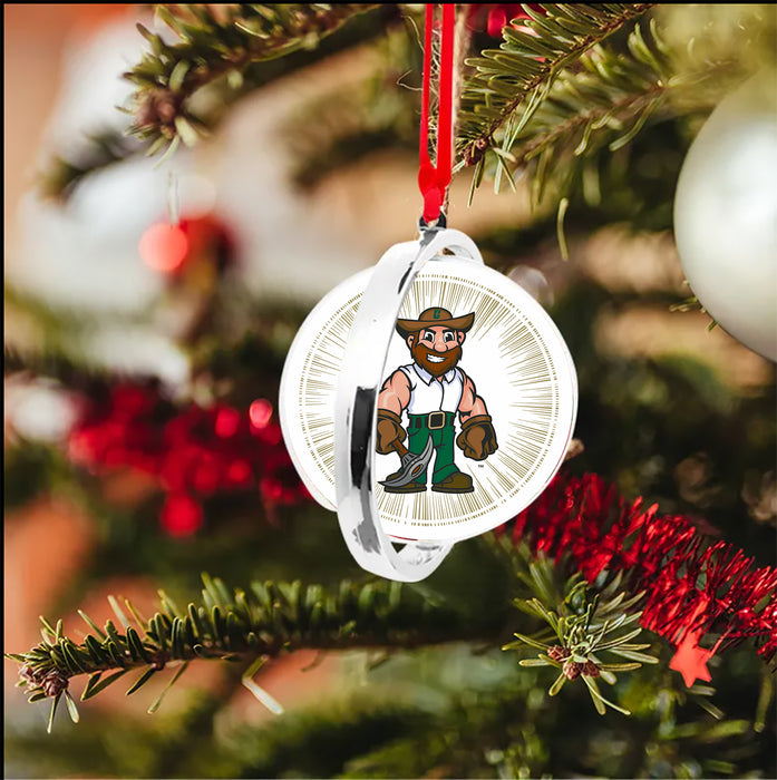 University of North Carolina at Charlotte Christmas Reversible Flat Round Ornament