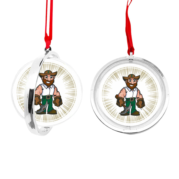 University of North Carolina at Charlotte Christmas Reversible Flat Round Ornament