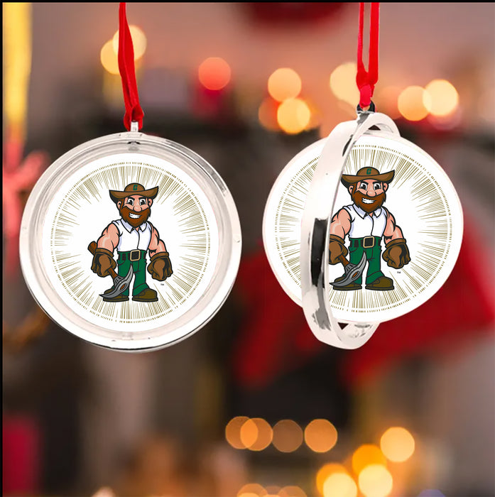 University of North Carolina at Charlotte Christmas Reversible Flat Round Ornament