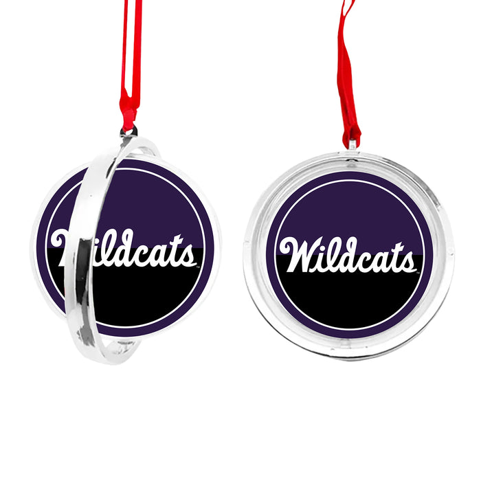 Kansas State University Christmas Reversible Flat Round Ornament