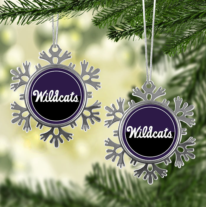Kansas State University Christmas Ornament - Snowflake Metal