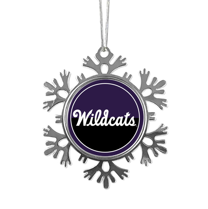 Kansas State University Christmas Ornament - Snowflake Metal