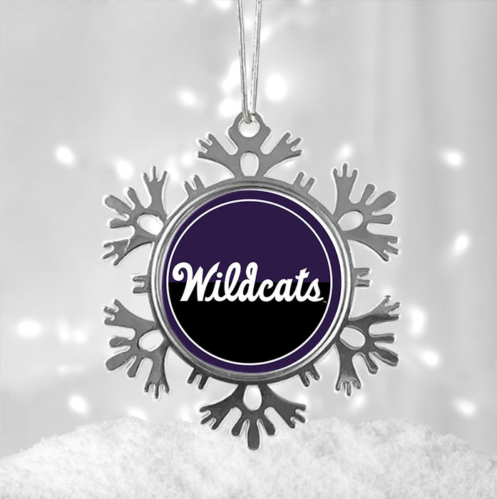Kansas State University Christmas Ornament - Snowflake Metal