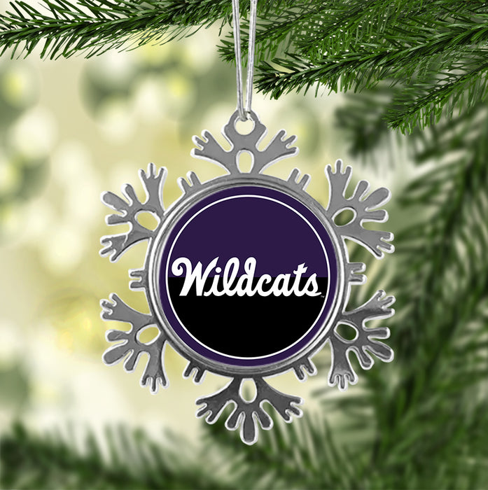 Kansas State University Christmas Ornament - Snowflake Metal