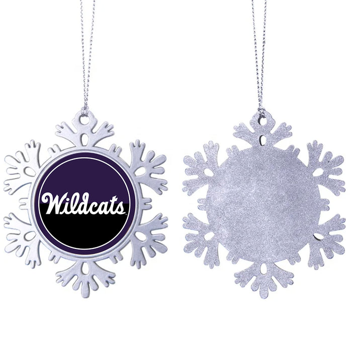 Kansas State University Christmas Ornament - Snowflake Metal