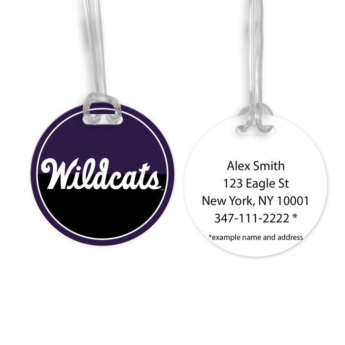 Kansas State University Luggage Bag Tag (round)