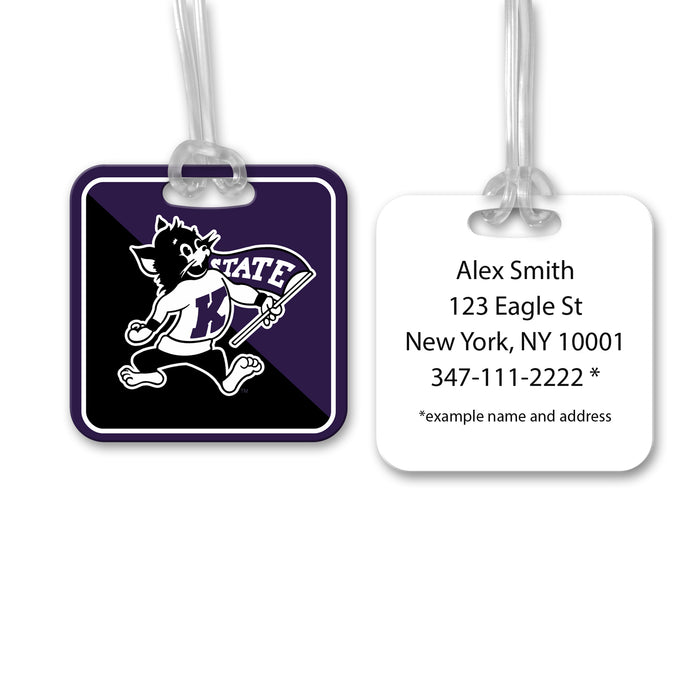 Kansas State University Luggage Bag Tag (square)