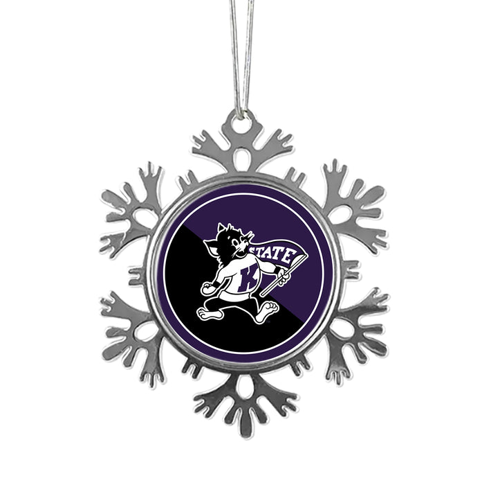 Kansas State University Christmas Ornament - Snowflake Metal