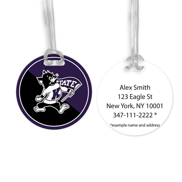 Kansas State University Luggage Bag Tag (round)