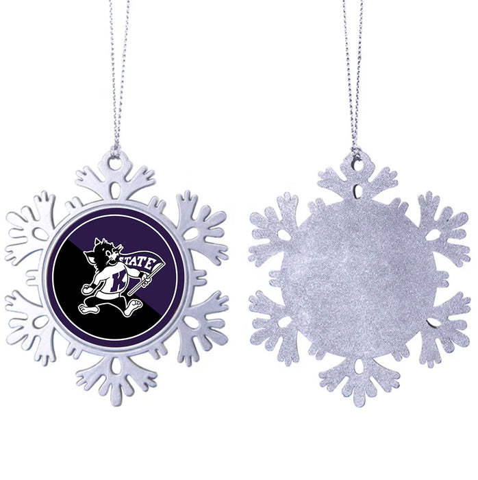 Kansas State University Christmas Ornament - Snowflake Metal