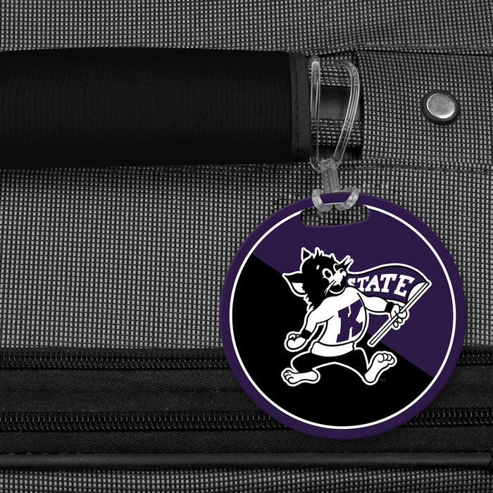 Kansas State University Luggage Bag Tag (round)