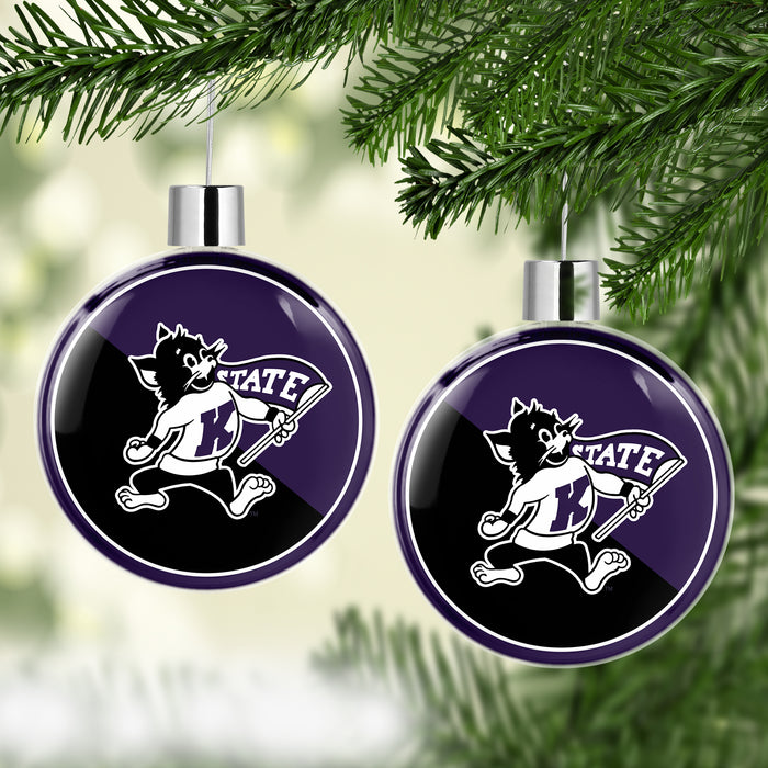 Kansas State University Christmas Ornament Flat Round