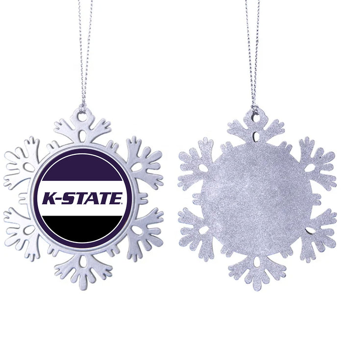 Kansas State University Christmas Ornament - Snowflake Metal