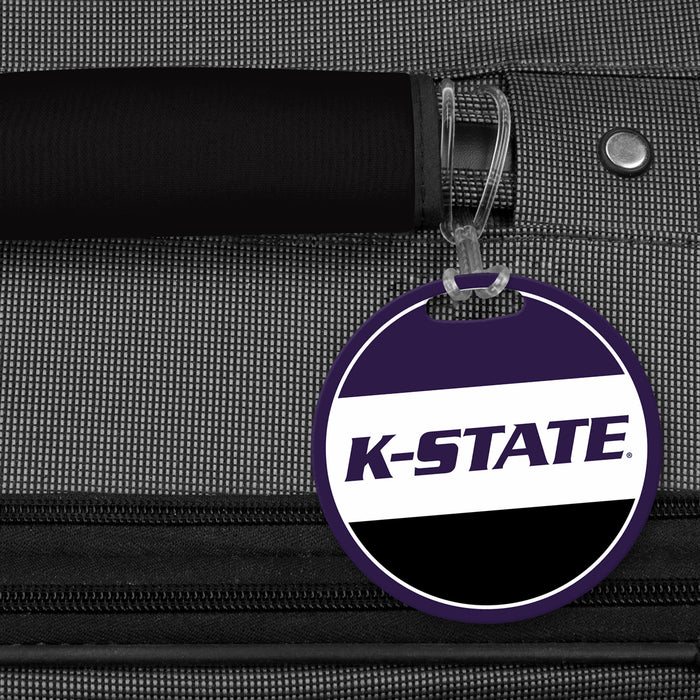 Kansas State University Luggage Bag Tag (round)