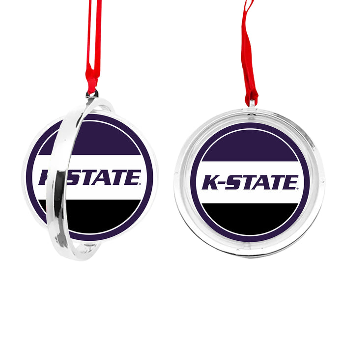 Kansas State University Christmas Reversible Flat Round Ornament