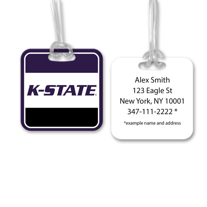 Kansas State University Luggage Bag Tag (square)