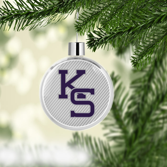 Kansas State University Christmas Ornament Flat Round