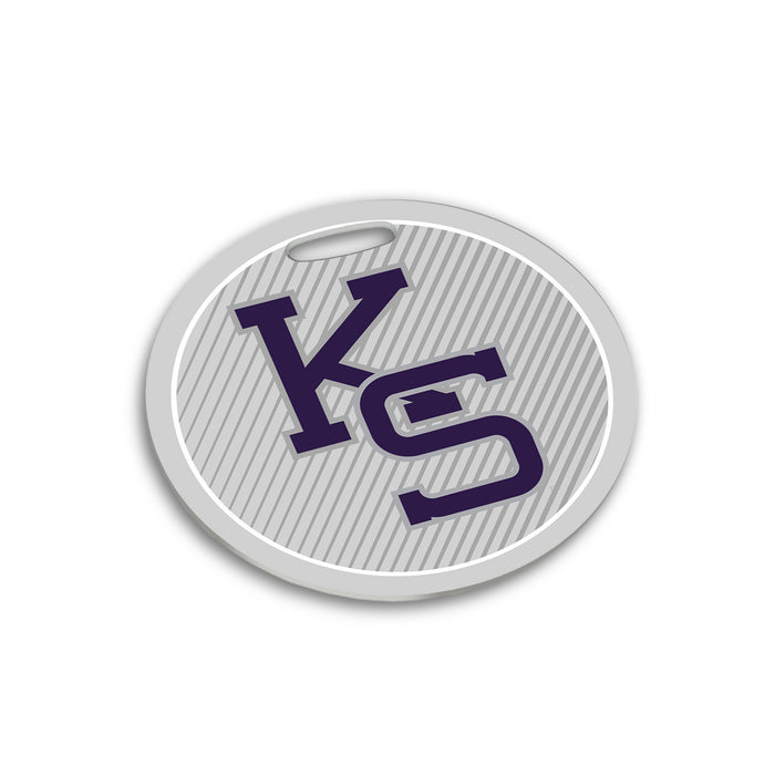 Kansas State University Luggage Bag Tag (round)