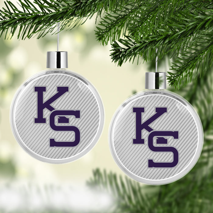 Kansas State University Christmas Ornament Flat Round