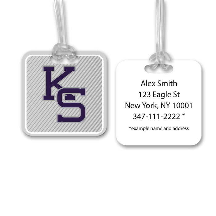 Kansas State University Luggage Bag Tag (square)