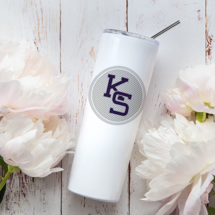 Kansas State University Stainless Steel Skinny Tumbler 20 OZ