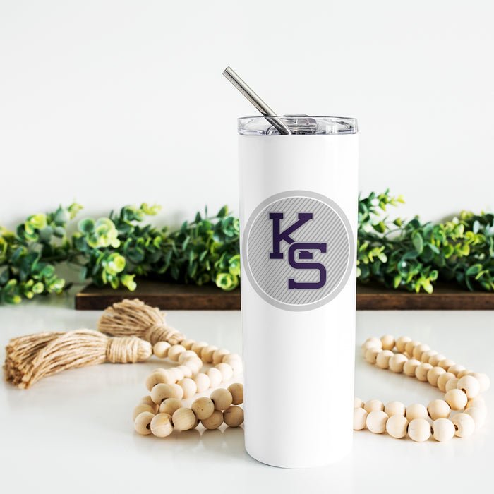 Kansas State University Stainless Steel Skinny Tumbler 20 OZ