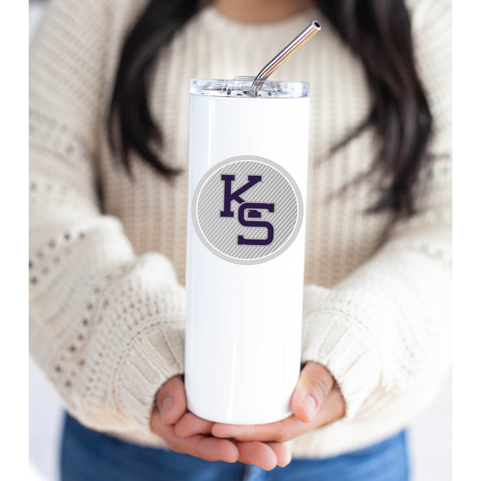 Kansas State University Stainless Steel Skinny Tumbler 20 OZ