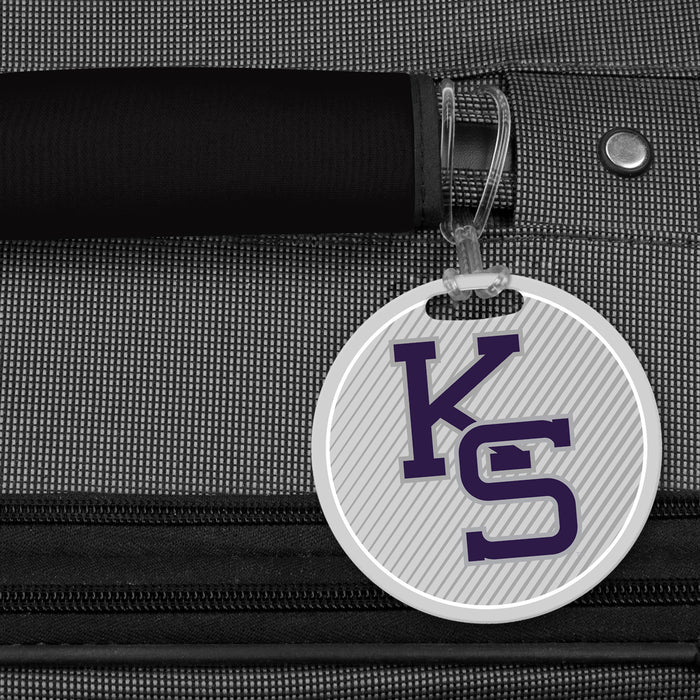 Kansas State University Luggage Bag Tag (round)