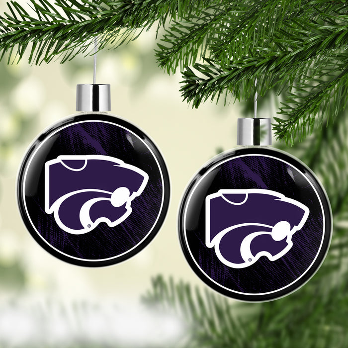 Kansas State University Christmas Ornament Flat Round