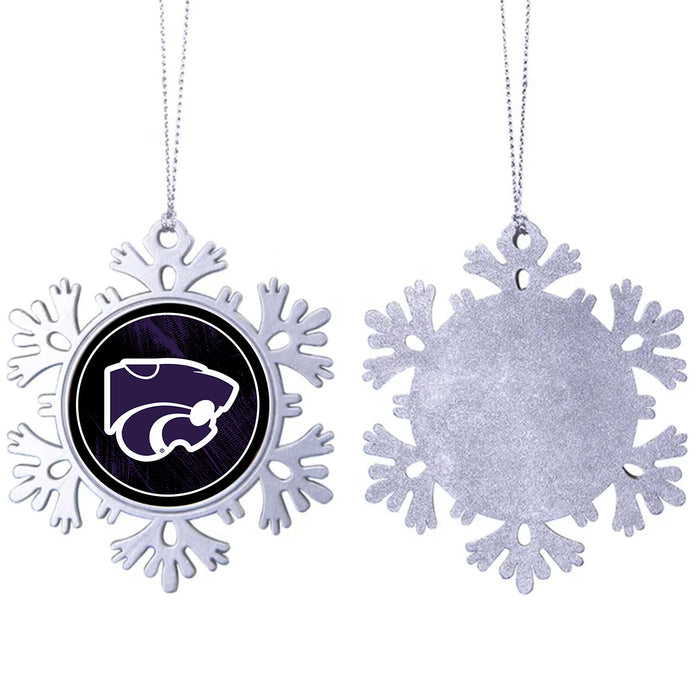 Kansas State University Christmas Ornament - Snowflake Metal