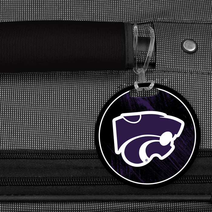 Kansas State University Luggage Bag Tag (round)