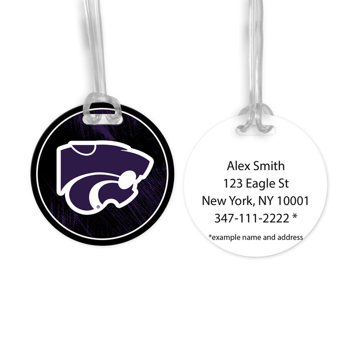 Kansas State University Luggage Bag Tag (round)
