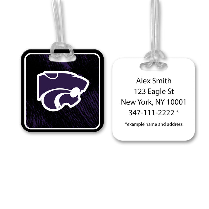 Kansas State University Luggage Bag Tag (square)
