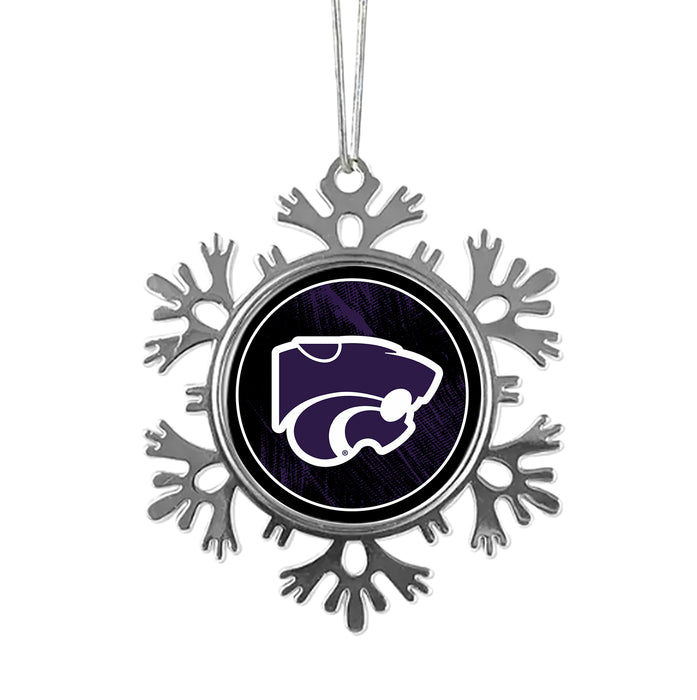 Kansas State University Christmas Ornament - Snowflake Metal