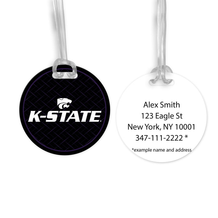 Kansas State University Luggage Bag Tag (round)