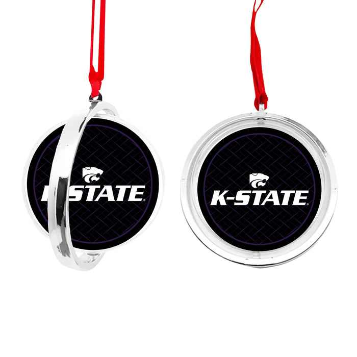 Kansas State University Christmas Reversible Flat Round Ornament