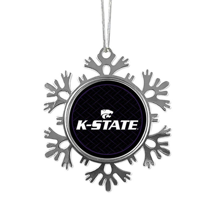 Kansas State University Christmas Ornament - Snowflake Metal